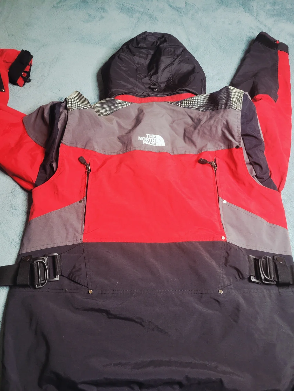 VTG The North Face Steep Tech Apogee Jacket Red Black XL Scot Schmidt Complete